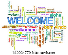 Welcome word tags Welcome word tags