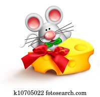 Whimsical Cartoon Santa Mouse Whimsical Cartoon Santa Mouse