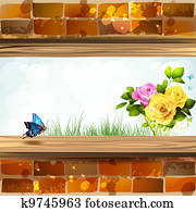 Window Box with Flowers Picture | u18357934 | Fotosearch