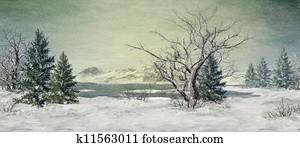Winter at the Lake Winter at the Lake