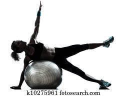 woman exercising fitness ball workout woman exercising fitness ball workout