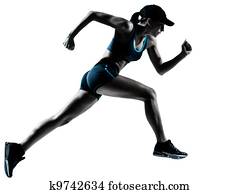 woman runner jogger running woman runner jogger running