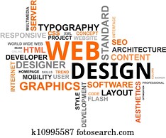Word cloud - web design Word cloud - web design