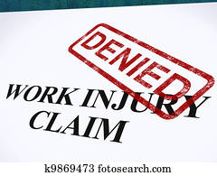 Work Injury Claim Denied Shows Medical Expenses Refused Work Injury Claim Denied Shows Medical Expenses Refused