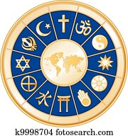 World Map, World Religions