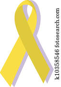 Yellow ribbon, military support Yellow ribbon, military support
