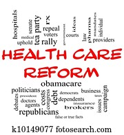 zdravie care, reform, príkaz, zamračiť sa, pojem, do, červený, caps