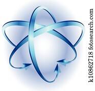 βέλος, μέσα, γνέθω, κίνηση, τριγύρω