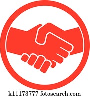 χειραψία, σύμβολο, (handshake, emblem)