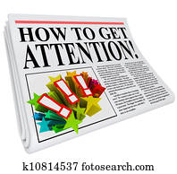 איך, להעשות, תשומת לב, כותרת של עיתון, חשיפה