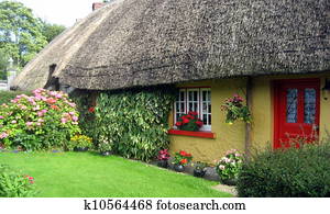 אירי, מסורתי, קוטג~, בתים