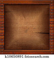 בציר, ישן, מסגרת מעץ