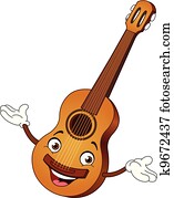 גיטרה, ציור היתולי