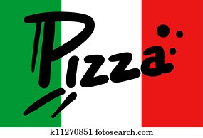 דגל של איטליה, פיצה