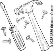 הבס, ו, מברג, רשום