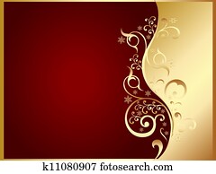 זהב, ו, אדום, הזמנה, כרטיס