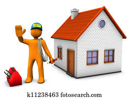 חשמלאי, עם, דיר