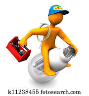 חשמלאי, רוכב