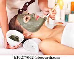 טיט, מסכה פרצופית, ב, יופי, spa.