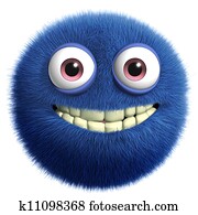 כחול, חמוד, מפלצת