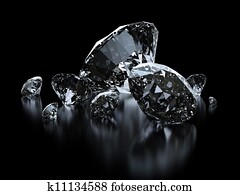 מותרות, יהלומים, ב, שחור, רקעים, -, לגזוז שביל, included