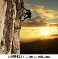 מטפס, ב, שקיעה