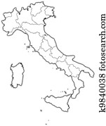 מפה של איטליה