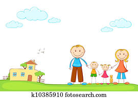 משפחה, ב, מתוק, בית