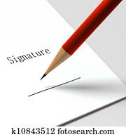 נייר, עם, ה, מילים, "signature", an