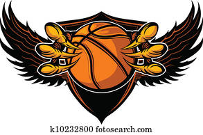 נשר, כדור סל, טופרים, ו, ציפורנים, וקטור, דוגמה