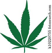 עלה של מריחואנה