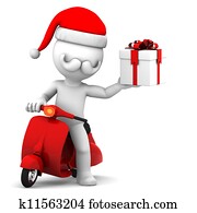 פפה נואל, ב, קורקינט, להחזיק, מתנה