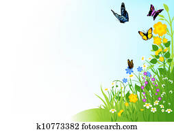 פרפרים, ו, פרחים