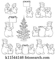 קבע, איש שלג, ו, עץ של חג ההמולד, תאר