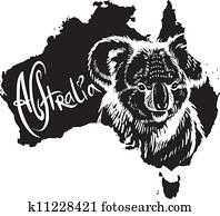 קואלה, כפי, אוסטרלי, סמל