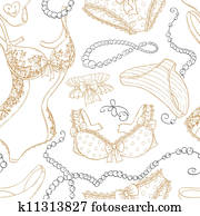 רקע, עם, לבני נשים, ו, חרוזים