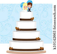 שוקולד, עוגה של חתונה