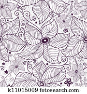 שנץ, תבנית פרחונית