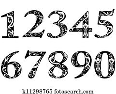 תבנית, מספרים