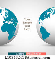 創造的, ビジネス, 背景, ∥で∥, 地球