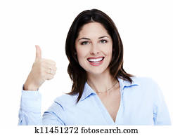 愉快, 成功, 事務, woman.