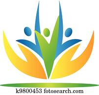 手, 保重, 人们, 标识语, vecto