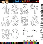 数, ∥で∥, 漫画, 動物, ∥ために∥, 着色