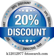 20 discount blue silver button 20 discount blue silver button