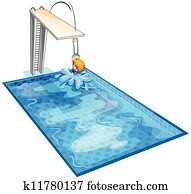 a boy in a swimming pool a boy in a swimming pool
