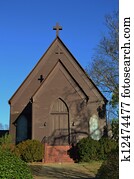 a, שונה, ישן, כנסייה מעץ