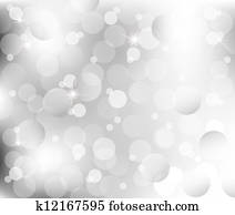 abstract Lights on gray silver back