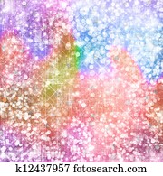 Abstract snowy background with snowflakes, stars and fun confetti Abstract snowy background with snowflakes, stars and fun confetti