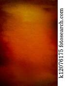 Abstract textured background with red, brown, and yellow patterns on orange backdrop