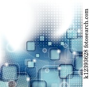 abstratos, quadrados, em branco, fundo, para, desenho, cartão negócio